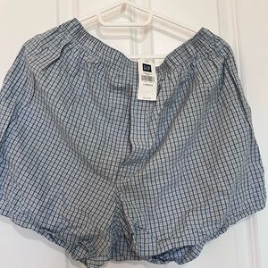 GAP Men's Blue Plaid Boxers